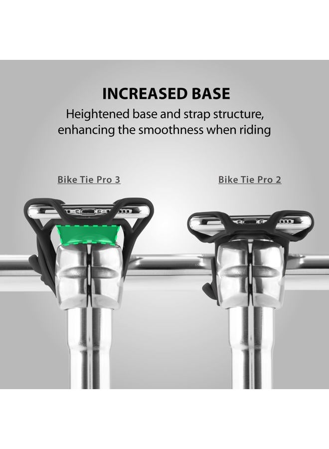 BONE COLLECTION 【Bone】Bike Tie Pro 3 Bike Phone Mount Bicycle Phone Holder for Stem Mounting 4.7"-7.2" Cell Phones, Ultra Light Phone Mount for Bike Motorcycle Road Mountain Bicycle Accessories - Black - Image 4